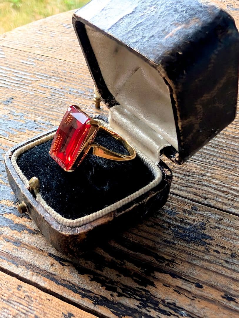 英国アンティーク　リングケース　ヴィクトリアン初期 ✨️ビンテージミニチュア椅子