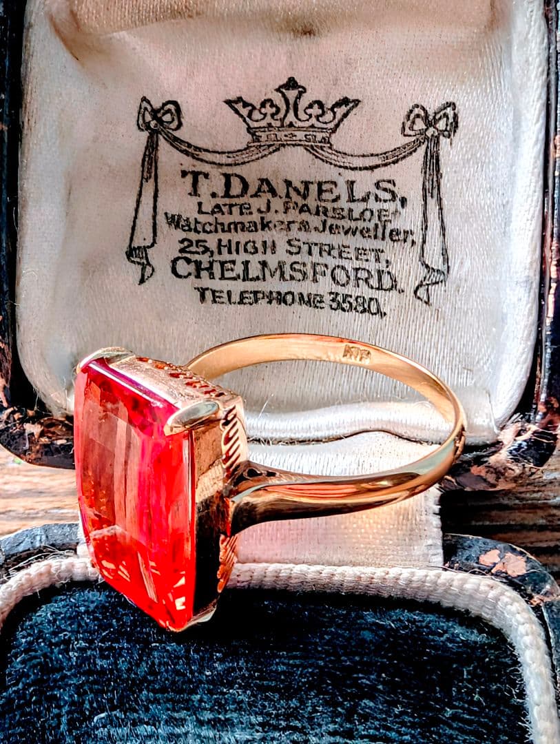 英国アンティーク　リングケース　ヴィクトリアン初期 ✨️ビンテージミニチュア椅子