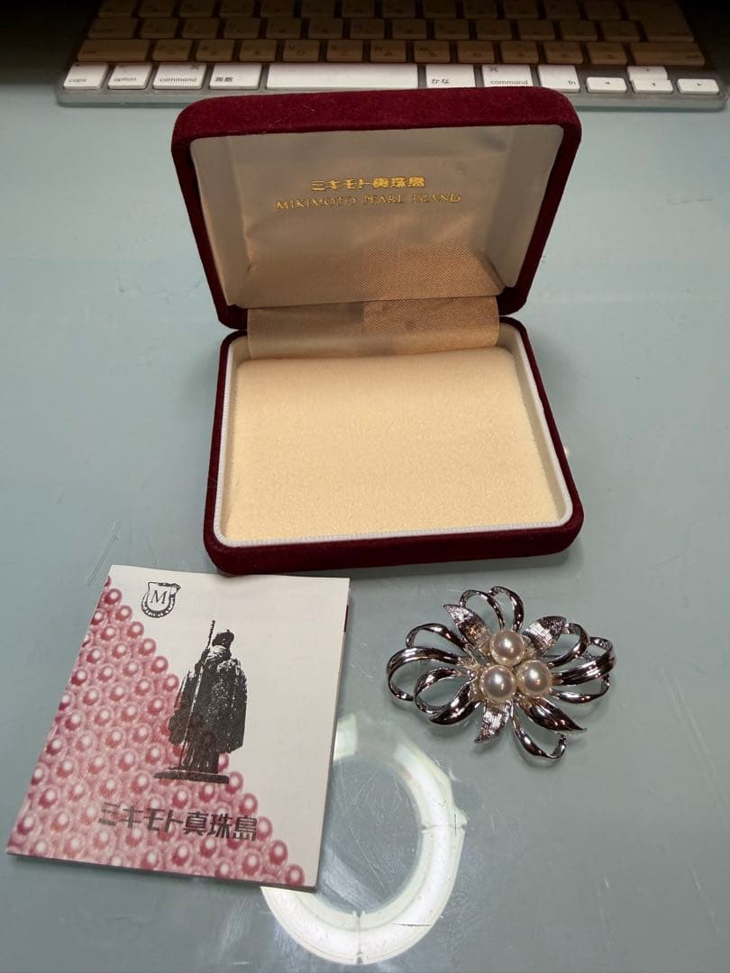 MIKIMOTO ミキモト真珠島 ブローチ シルバー パール　神宮寺勇太