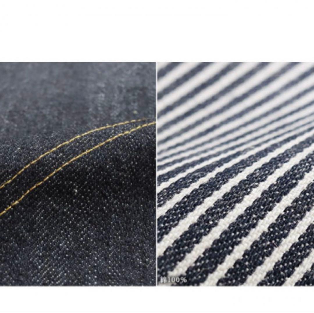 AYANOKOJI 口折れ型 がま口 クロス ボディバッグ デニム ヒッコリー