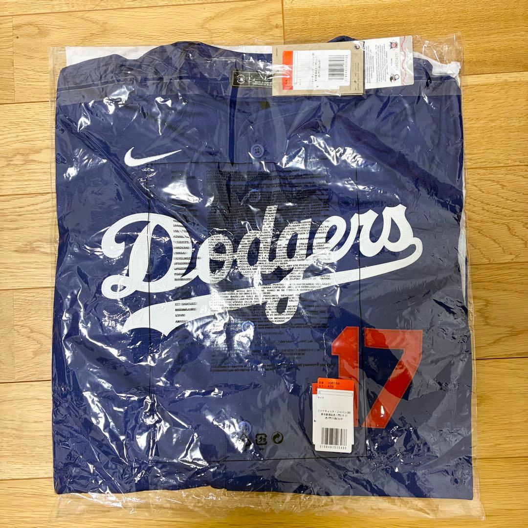 新品 ナイキ 大谷翔平 ドジャース ユニフォーム US Lサイズ ブルー