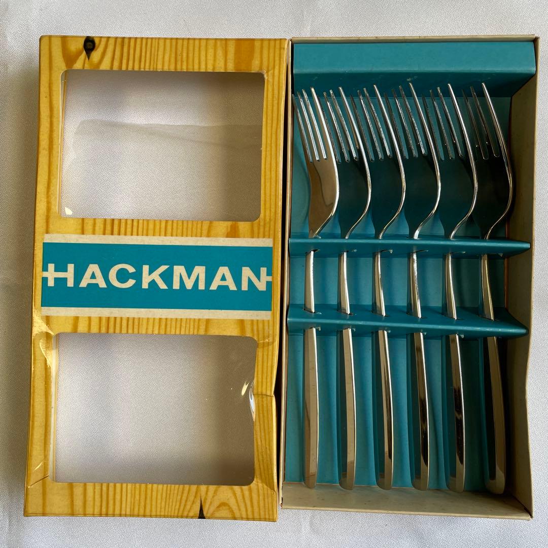 未使用　HACKMAN ハックマン フォーク　箱入6本　長さ20cm