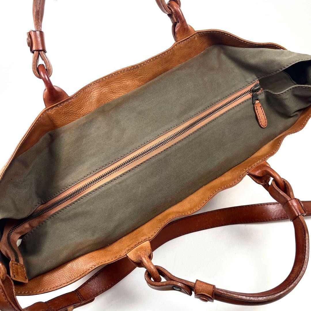 ゲンテン　ショルダーバッグ　2way トート　オールレザー　大容量　ビジネス