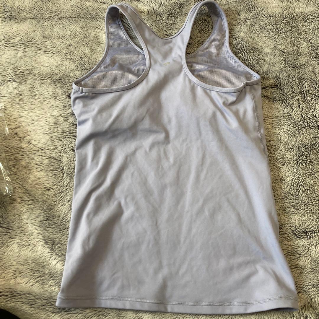 ホットヨガウェア　紫×ネイビー　Lサイズ