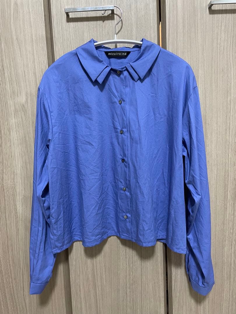 mizuiro ind ダブルカラーシャツ