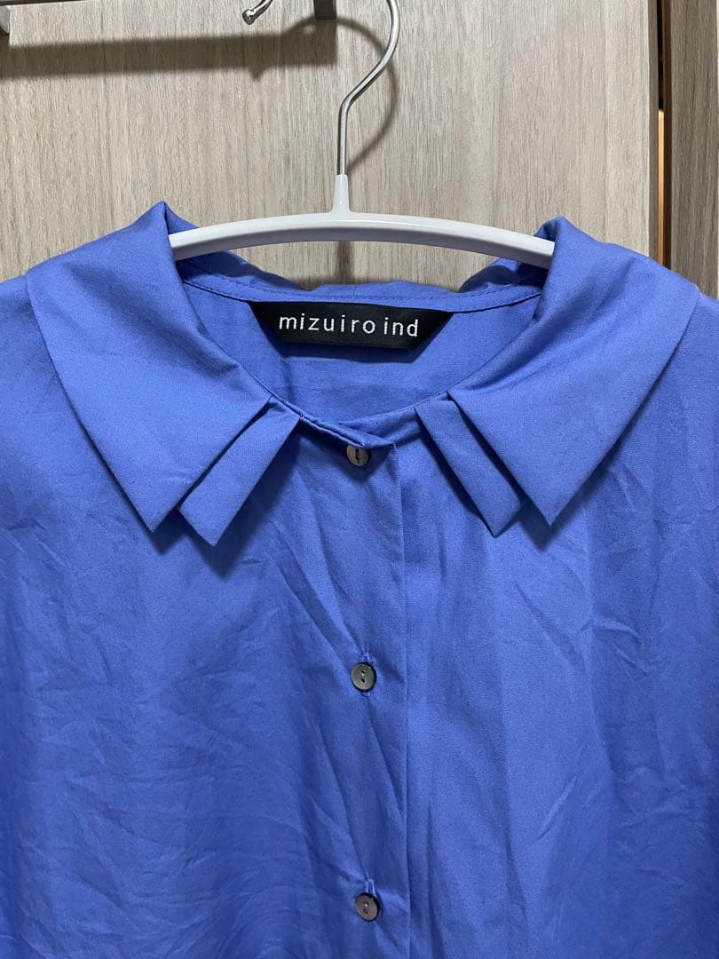 mizuiro ind ダブルカラーシャツ