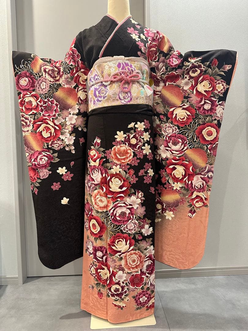 正絹　振袖　セット