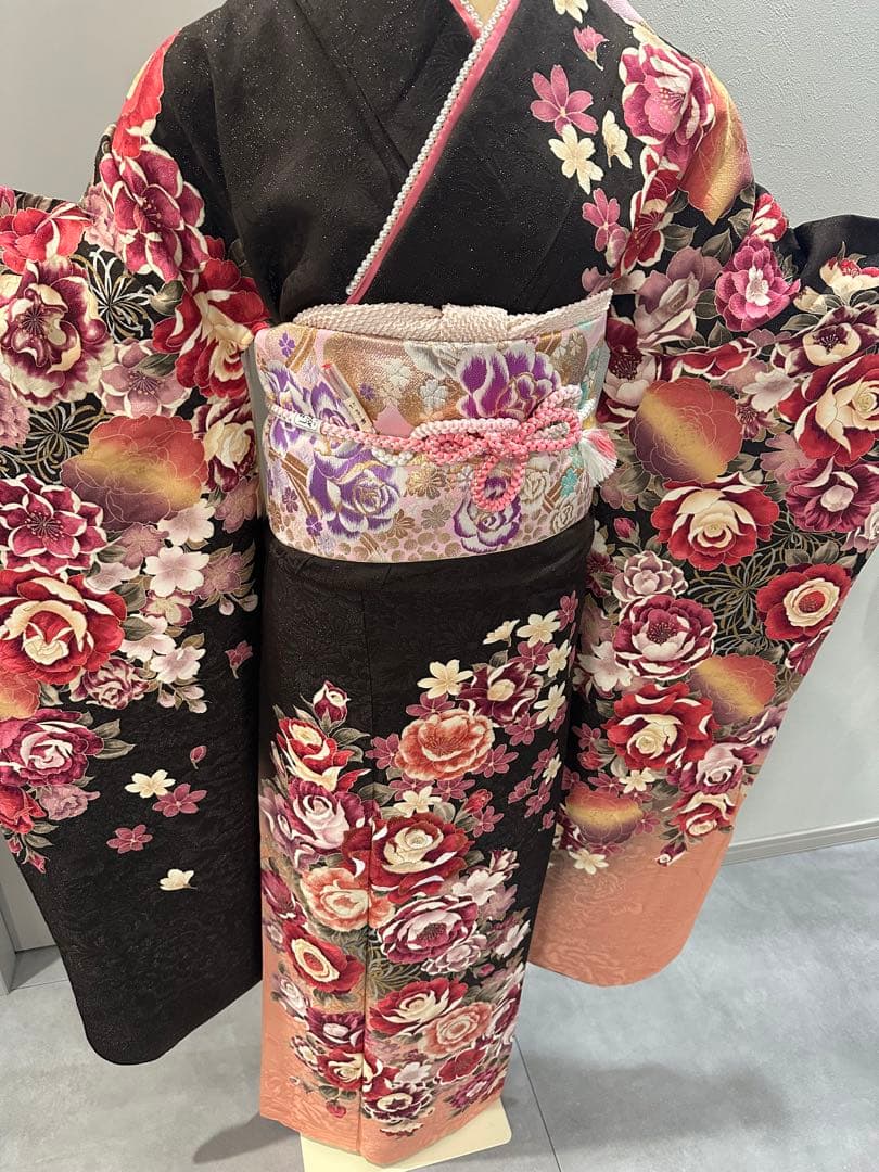 正絹　振袖　セット