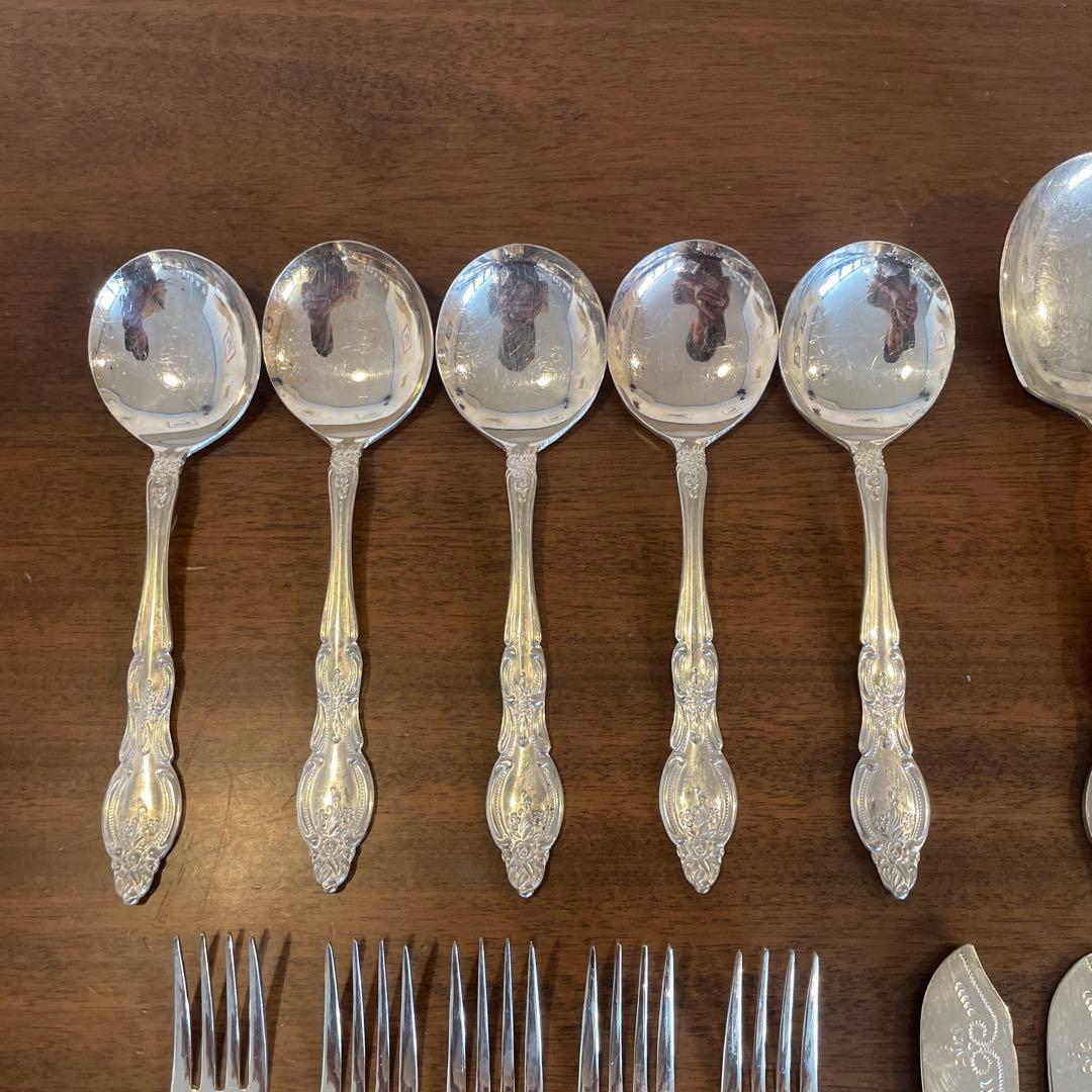 光和陶器Silver France カトラリーセット 洋白銀器 １７点