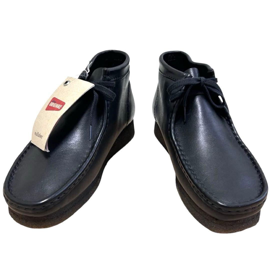 miesvdr Clarks ワラビーブーツ　レザー　ブラック　25.5㎝