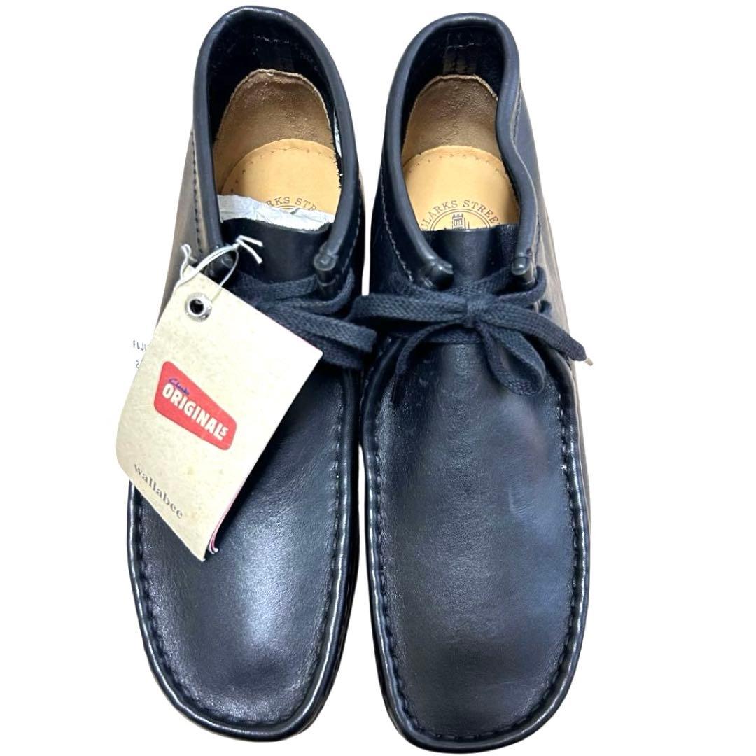 miesvdr Clarks ワラビーブーツ　レザー　ブラック　25.5㎝