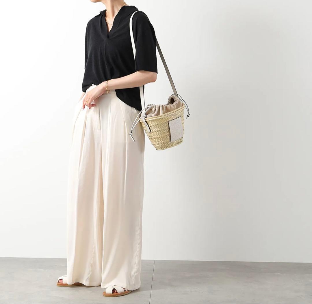 LOEWE かごバッグ ナチュラル　ヤシの葉