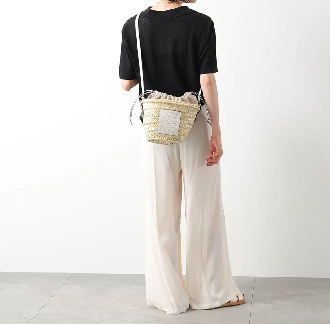 LOEWE かごバッグ ナチュラル　ヤシの葉