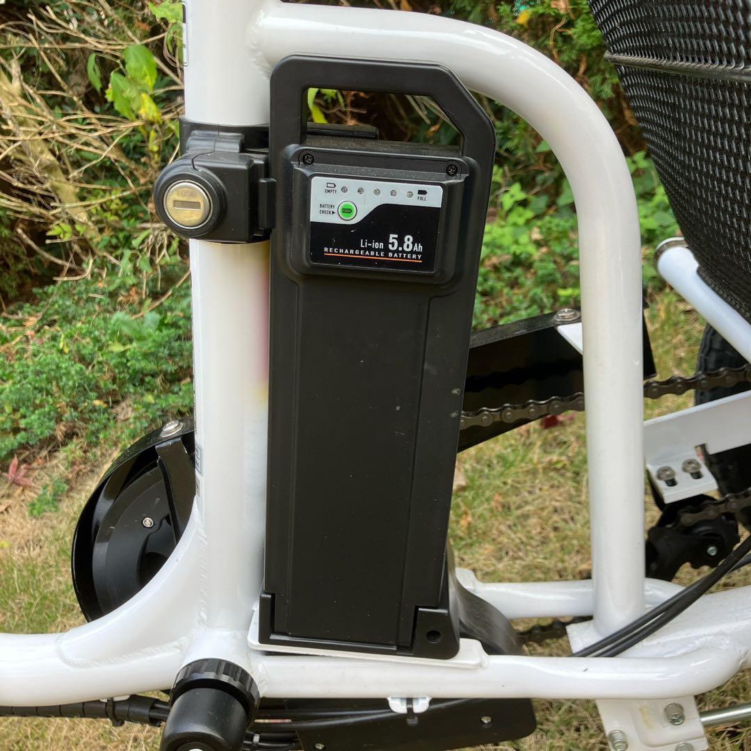 ミムゴ ロータイプ 電動アシスト三輪自転車 E-PARTON BEPN18-WH