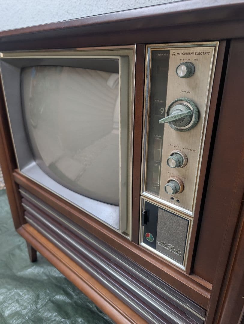 値段交渉可 送料込 昭和レトロ ブラウン管 テレビ 三菱 ヴィンテージ
