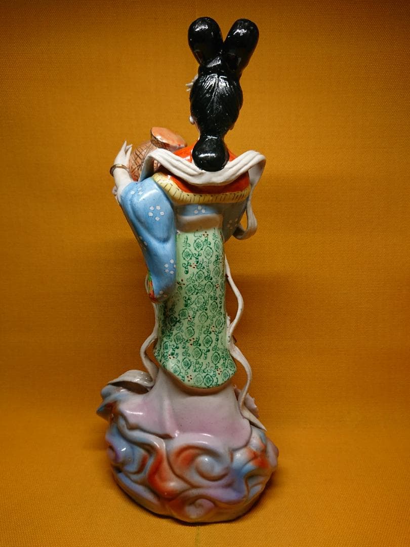 【美品】人形　天女　女神　骨董　陶器　置物　インテリア　工芸品　美術品A2626