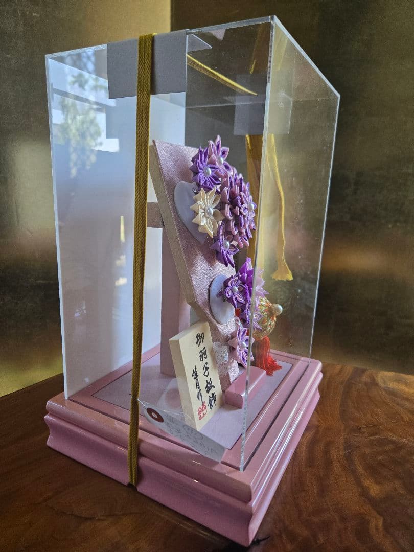 【展示品限り】正月飾り　羽子板　ケース飾り　※閉店セール　H5