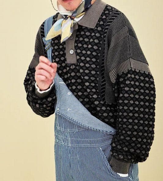 25AW ヤシキ YASHIKI Rikka Knit Polo ポロシャツ