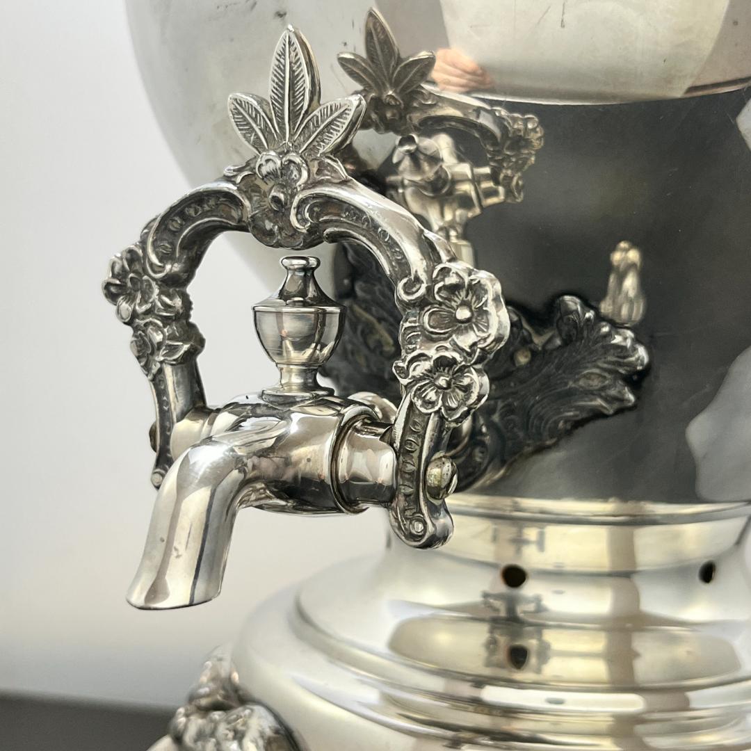 【Sheridan】 ビクトリアンのサモワール 【シルバープレート】 大型