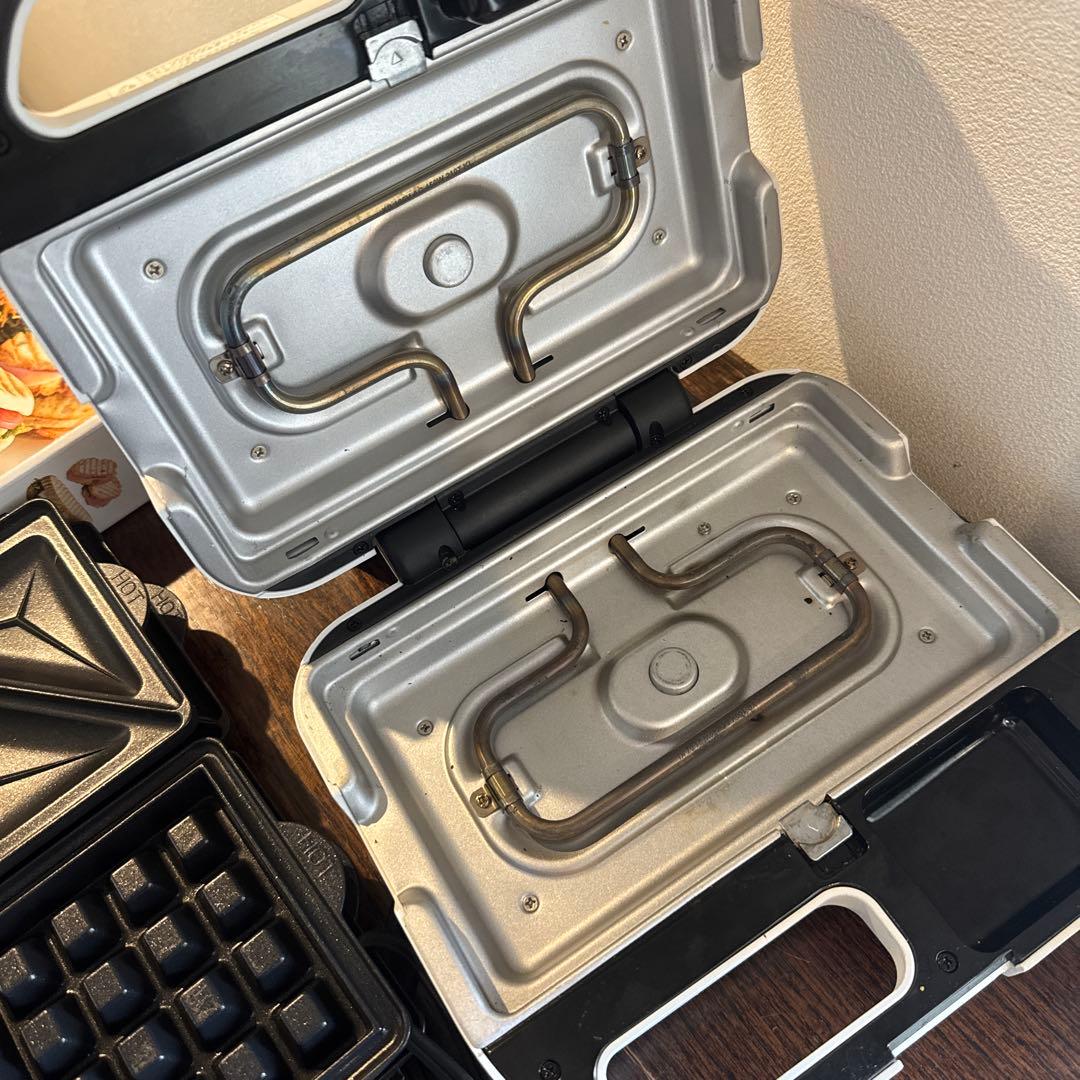 Vitantonio ワッフル・ホットサンドメーカー　一部新品4種プレート付