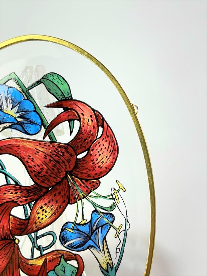 グラスマスターズ社 ステンドグラス 蝶と花