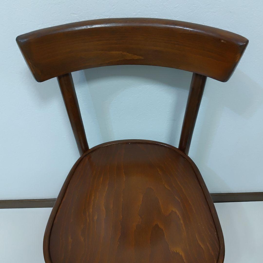 ② フランス アンティーク レストラン ウッドチェア 曲げ木 ベントウッドチェア