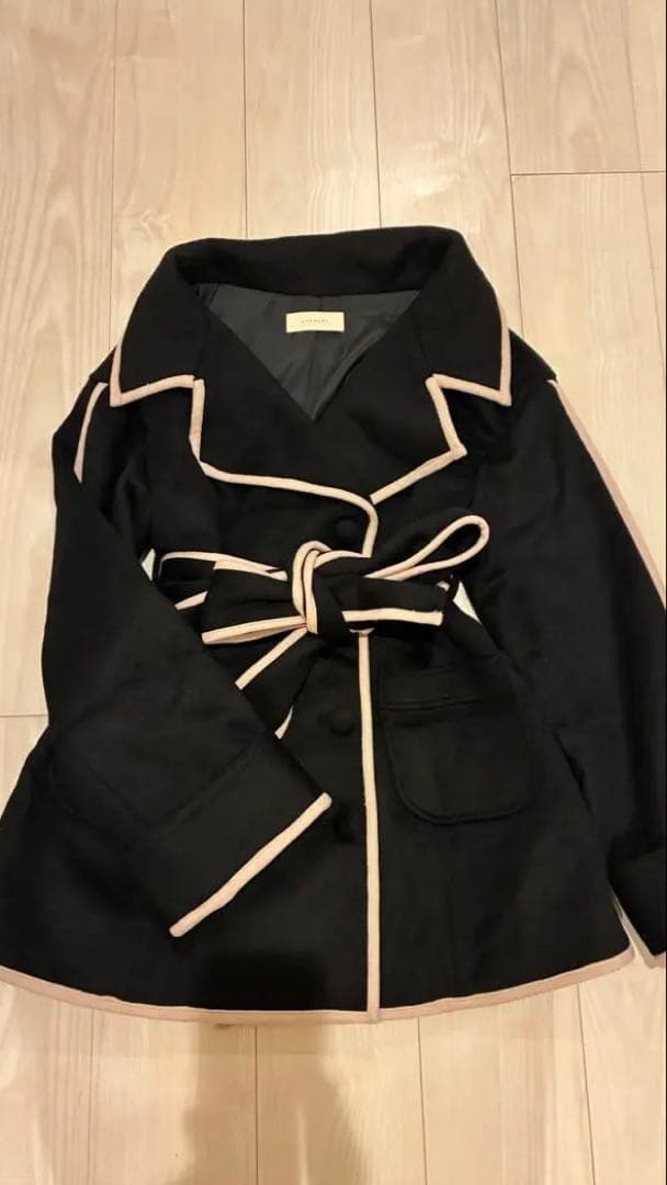 ジャケット・アウター andmary Ange wool short coat black