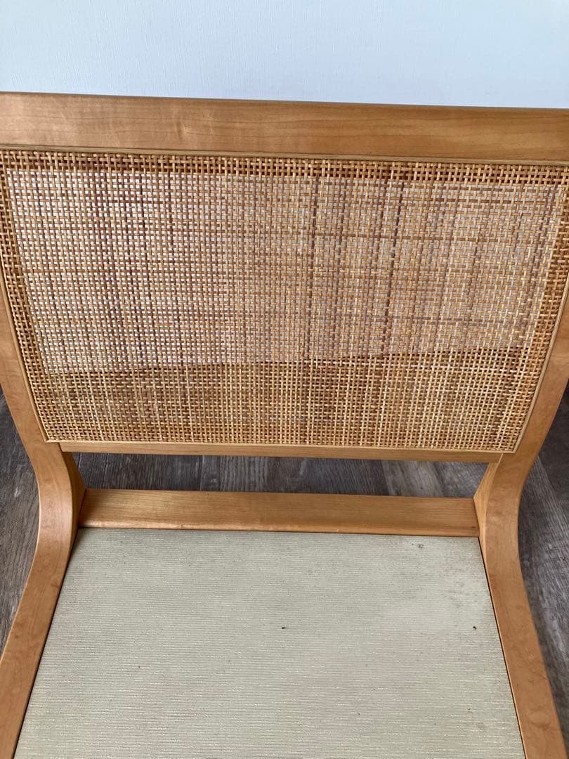 天童木工　座椅子　和モダン　こたつ椅子　ラタン　3点