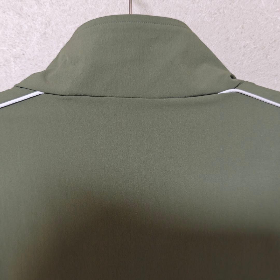 CRONOS ハーフジップ ナイロンジャケット オリーブグリーン Mサイズ