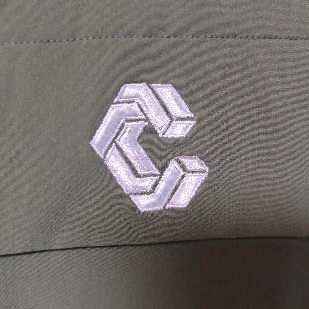 CRONOS ハーフジップ ナイロンジャケット オリーブグリーン Mサイズ