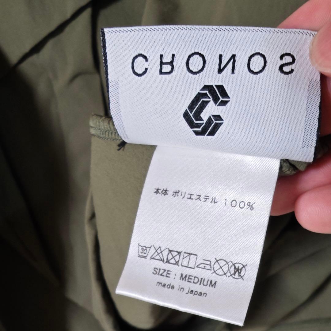 CRONOS ハーフジップ ナイロンジャケット オリーブグリーン Mサイズ