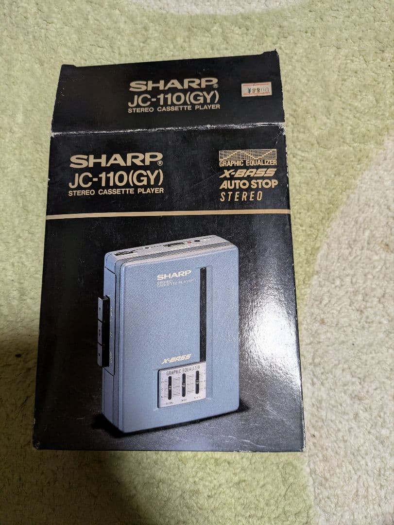 希少　SHARP JC-110(GY) カセットプレーヤー（未使用）