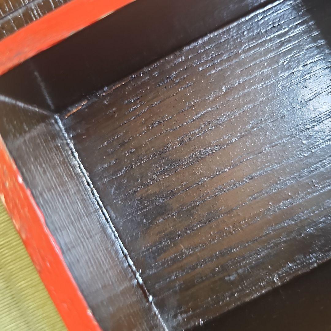 明治ロマン/1870年物/当時物】戦前物 漆塗り弁当箱 漆器 膳の箱 四客4客