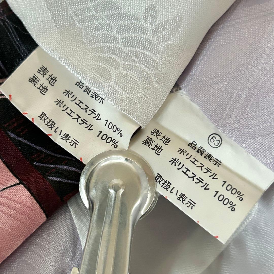 希少 着付け不要！3歳用羽織袴セット　かんたん袴　紫