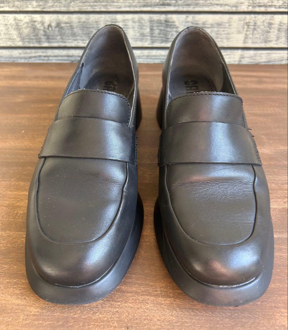 CAMPER Trisha ミッドヒール　ローファー　ブラック　カンペール　23