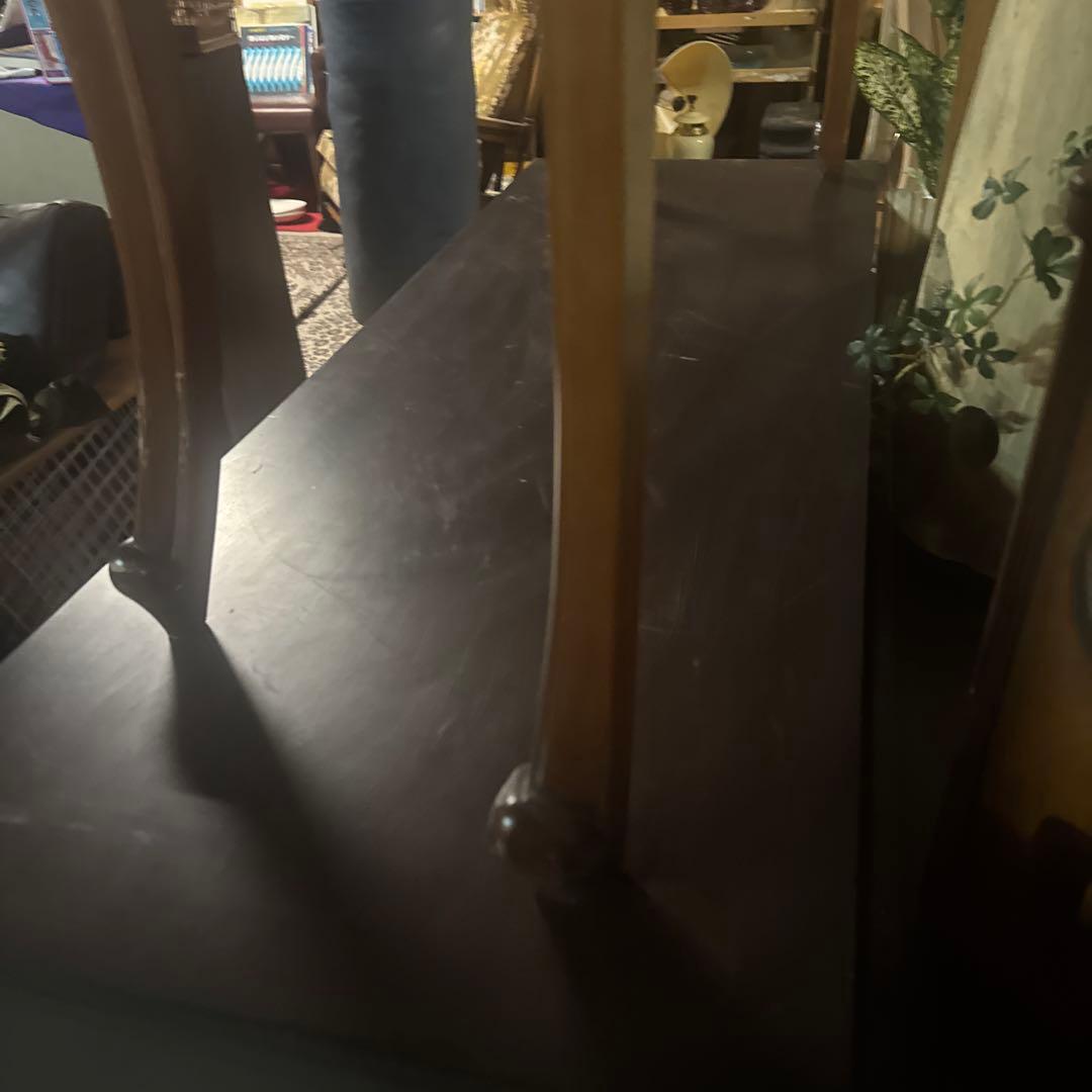 アンティーク　コンソールテーブル　マホガニー