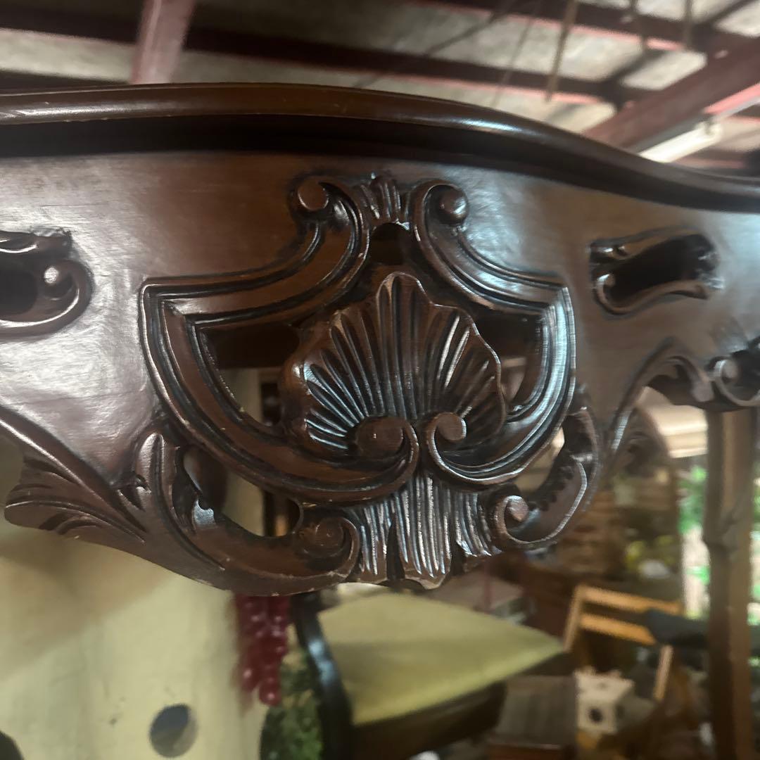 アンティーク　コンソールテーブル　マホガニー