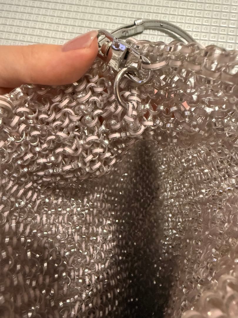 アンテプリマ ワイヤーバッグ スタンダード ミニアトゥーラ　ピンクシルバー