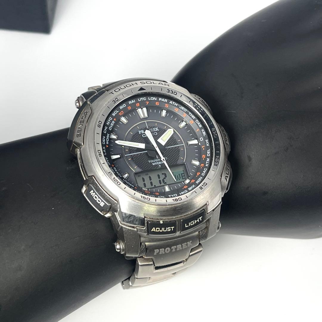 【希少/稼働品】カシオ プロトレック PRW-5100T ソーラー アナデジ