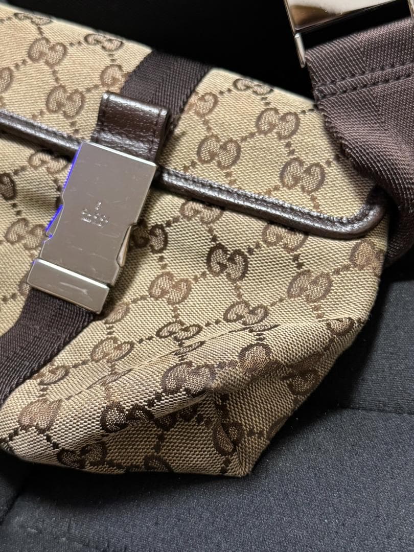 GUCCI グッチ ウエストバッグ ウエストポーチ GGキャンバス
