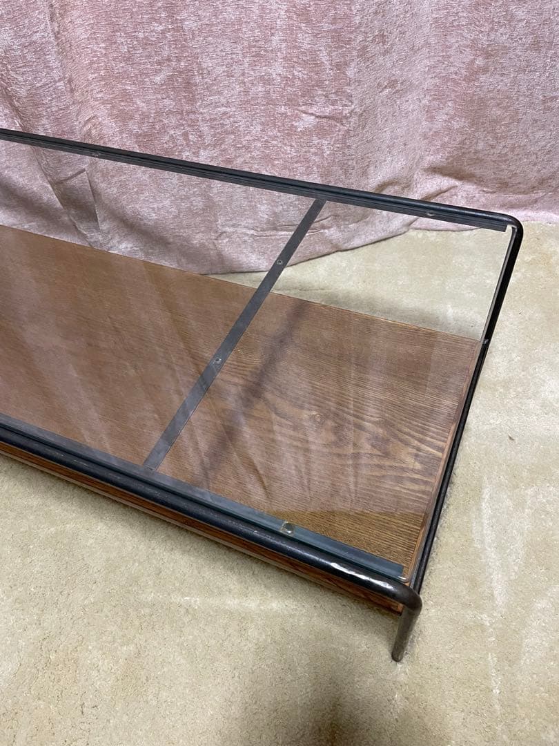 美品　アデペシュ a depeche ガラステーブル　センターテーブル