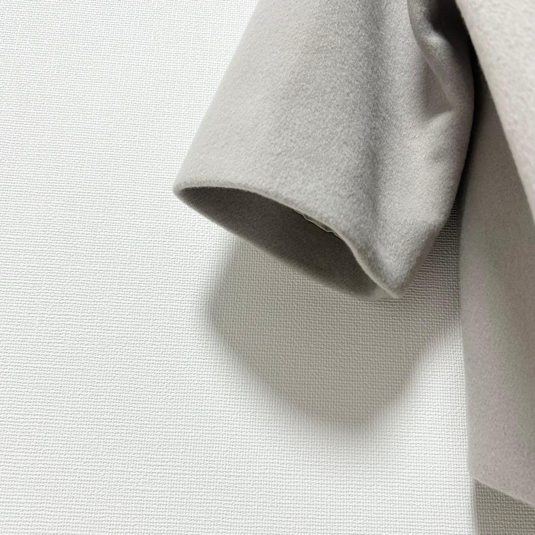 美品✨NOBLE スタンドカラーオーバーコート ベージュ