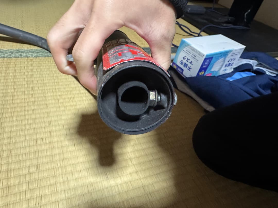 PRETTY RACING製 エイプ100/50 ショート管 黒 マフラー