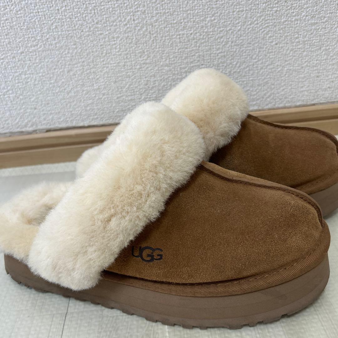 UGG ブラウン ムートンブーツ スリッポン