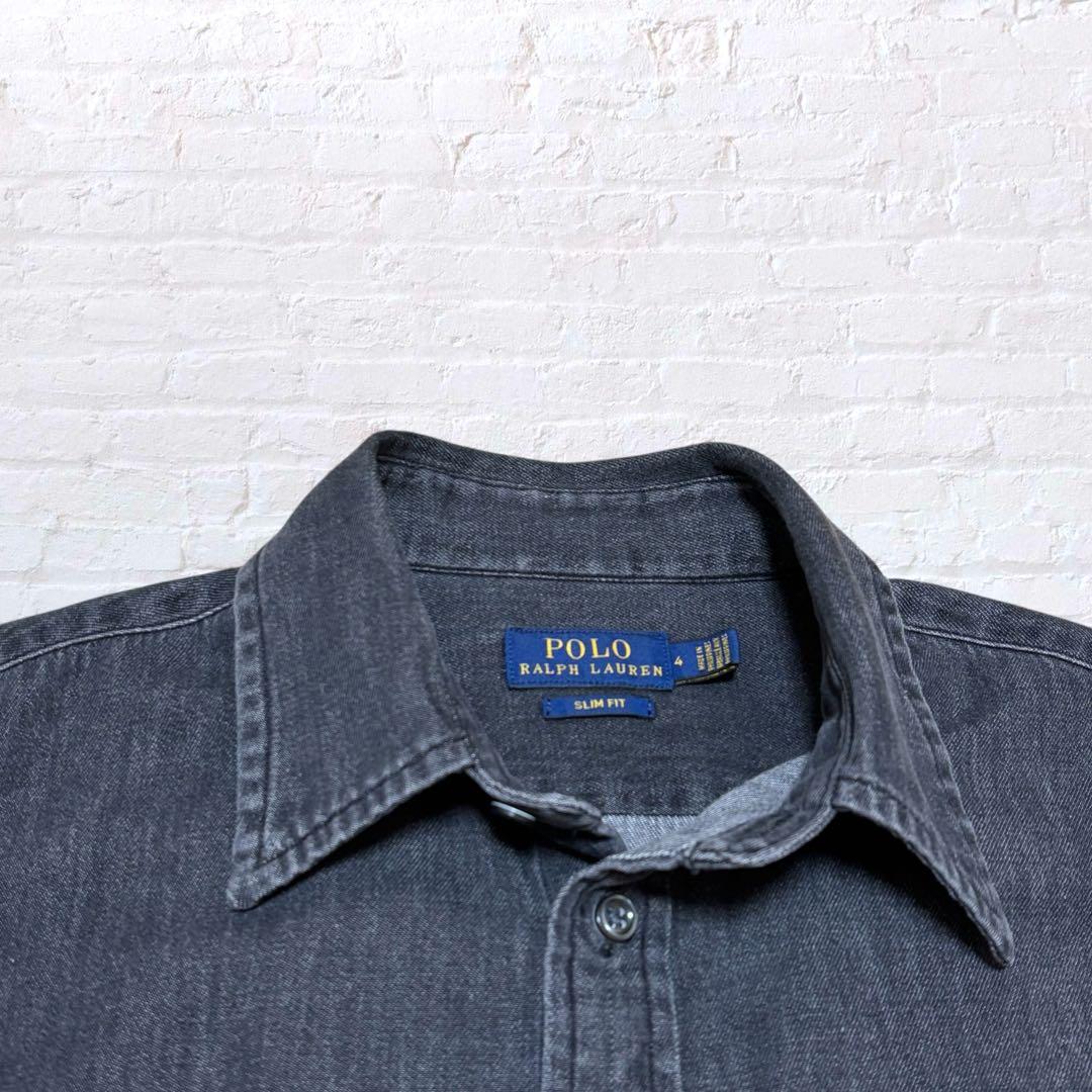 ‼️大人気‼️ ラルフローレン デニムシャツ ブラック　NO3663