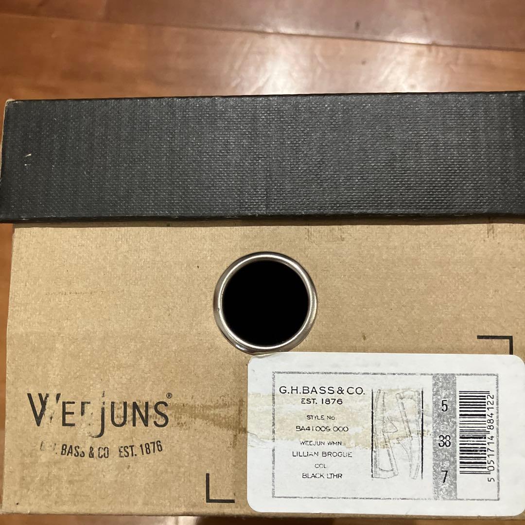 ◾️G.H.BASS ローファー（ウィングチップ）黒
