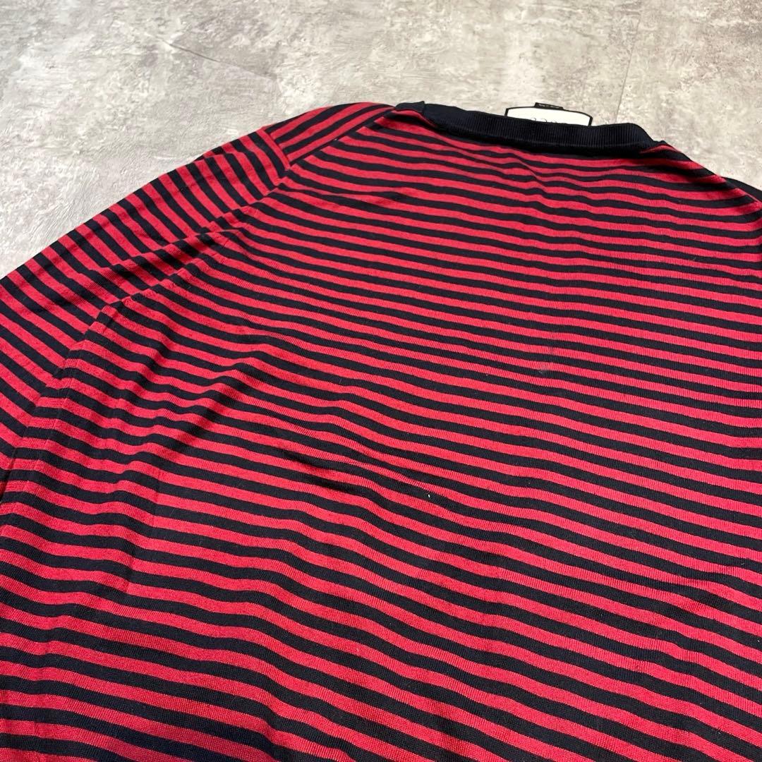GUCCI ボーダーニット セーター コットン×カシミヤ Mサイズ
