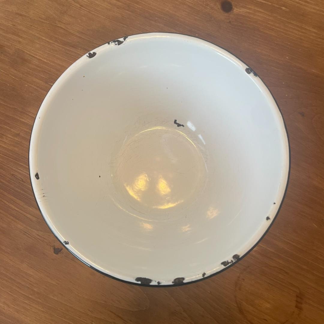 イギリスアンティーク ホーロー コランダー ボウル セット ジャンク ビンテージ