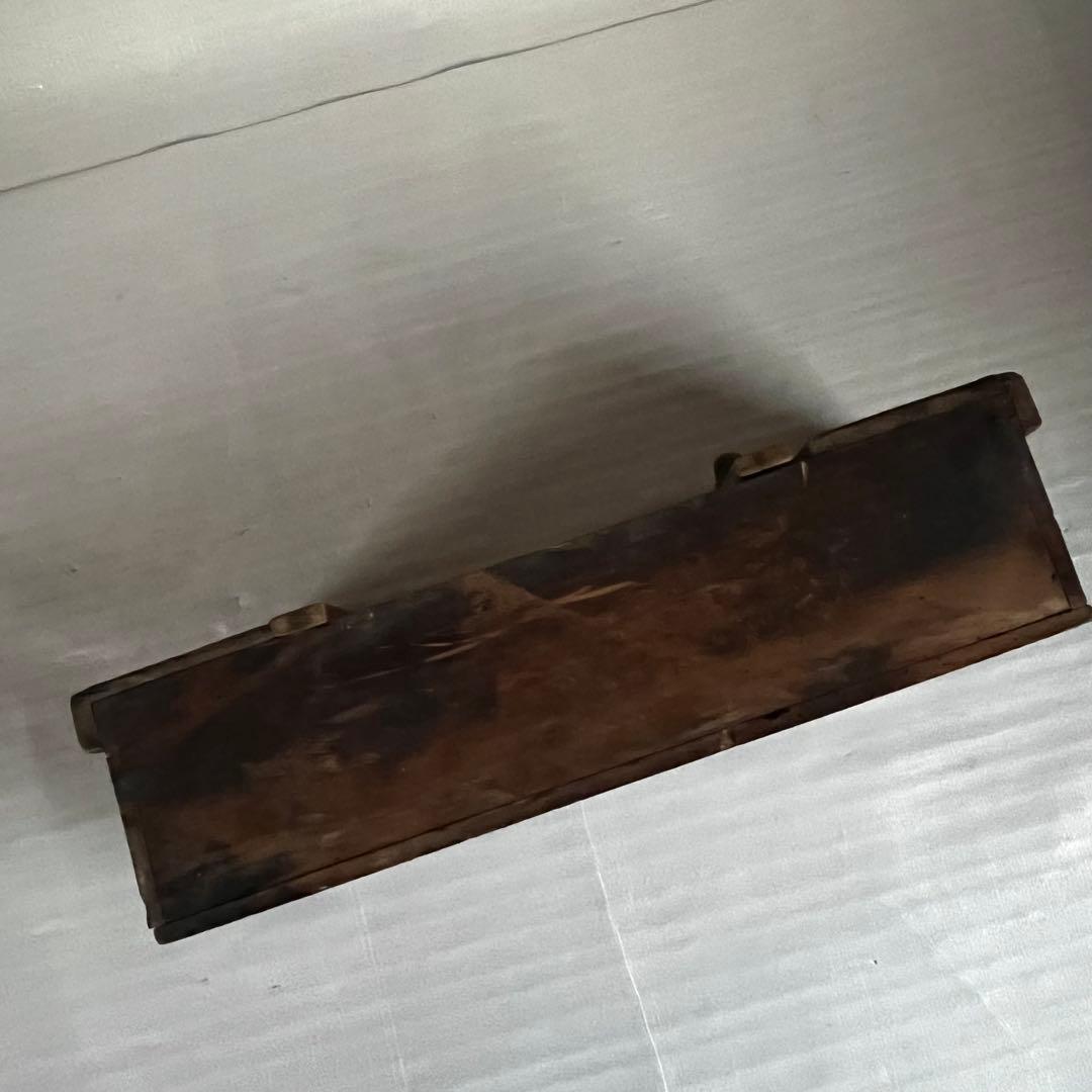 アンティーク　見た目が可愛い　木製　保管箱　木箱　収納ボックス