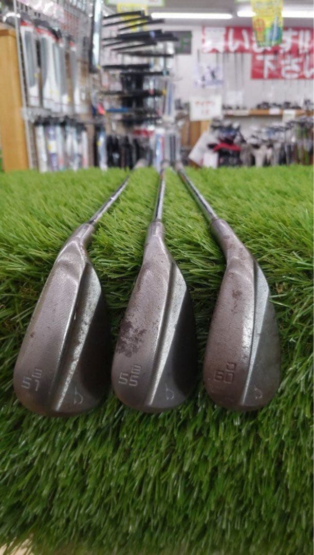 美品　jucie Ttウェッジ　ノーメッキ　51.55.60３本 モーダス115